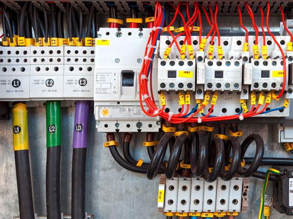 stock-photo-electrical-panel-with-fuses-and-contactors-131122721